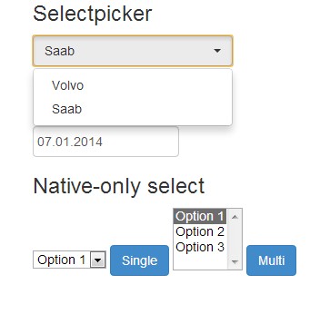 jQuery nativepicker